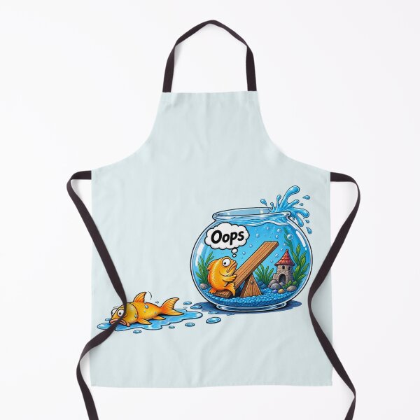 Item preview, Funny Fish Seesaw – Aquarium Fish Out of Water Cartoon designed and sold by waikibi ⭐⭐⭐⭐⭐.