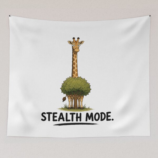 Item preview, STEALTH MODE. Funny Giraffe T-Shirt | Introvert Animal Humor designed and sold by Kiinaaa.