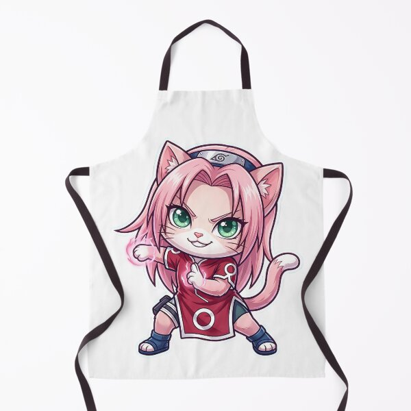 Item preview, Pink Ninja Sakura Cat Power: Chakra Punch Kunoichi designed and sold by CuteKats.