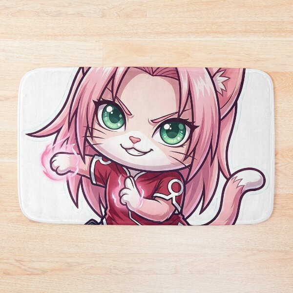 Item preview, Pink Ninja Sakura Cat Power: Chakra Punch Kunoichi designed and sold by CuteKats.
