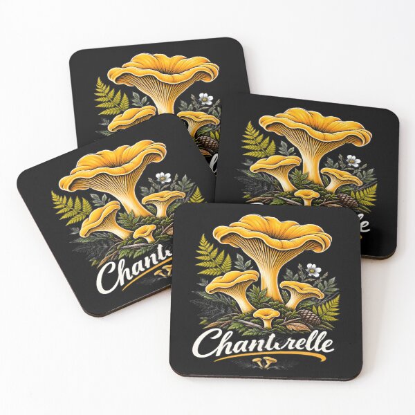 Item preview, Chanterelle Mushroom Botanical Forest Nature Art designed and sold by DailySparks.