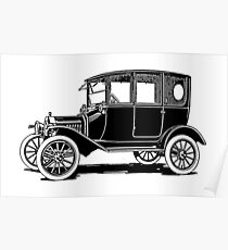Model T Ford Sedan T Poster