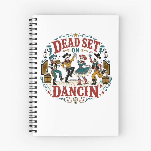 Item preview, Dancing Cowboy Skeletons Wild West Halloween Design designed and sold by JansenGS.
