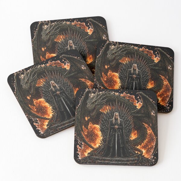 Item preview, The One-Eyed Prince & The Ancient Dragon Queen – Dark Fantasy Throne designed and sold by ApneaStore.