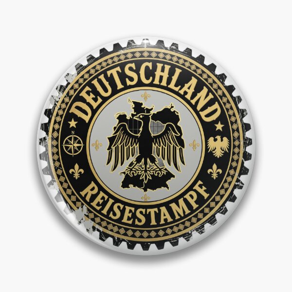 Item preview, Deutschland Reisestampf Germany Vintage Eagle Seal designed and sold by jeshands.