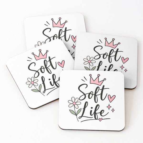 Item preview, Soft Life – Pegatina minimalista de corona rosa y margarita designed and sold by StickyDelights.
