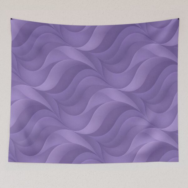 Item preview, Elegant Lilac Fluid Wave Monochromatic Seamless Pattern designed and sold by QCena.