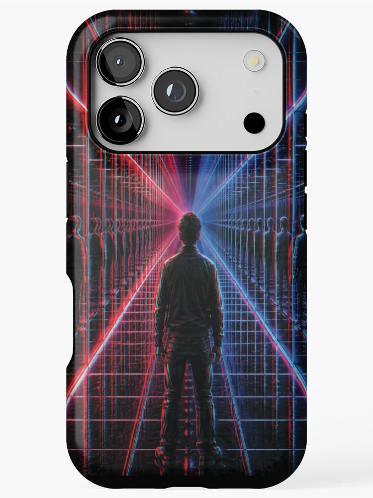 Thumbnail 1 of 4, iPhone Case, Recursion Ritual Anaglyph designed and sold by Jackoapple.