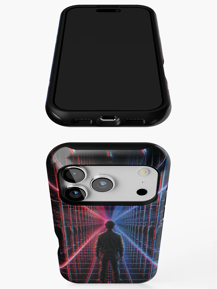 Thumbnail 3 of 4, iPhone Case, Recursion Ritual Anaglyph designed and sold by Jackoapple.