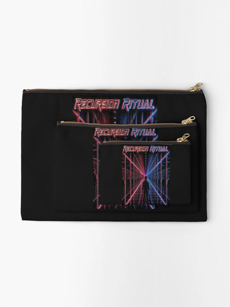 Thumbnail 2 of 4, Zipper Pouch, Recursion Ritual Anaglyph designed and sold by Jackoapple.