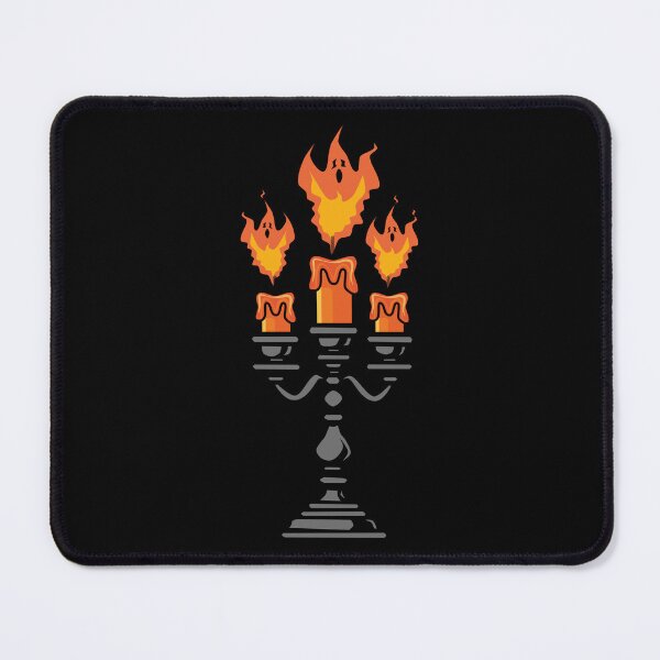 Item preview, Haunted Candle Flames – Spooky Gothic Halloween Illustration designed and sold by Rav3nArt.
