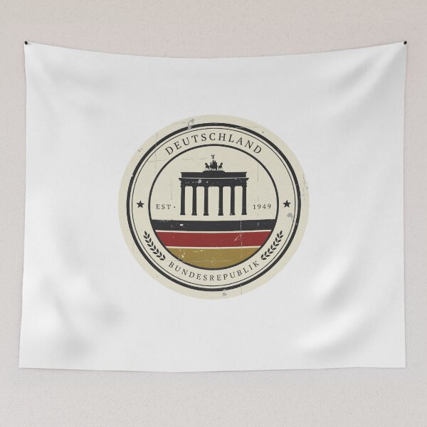Artikelvorschau, Deutschland Brandenburger Tor Vintage Emblem entworfen und verkauft von jeshands.