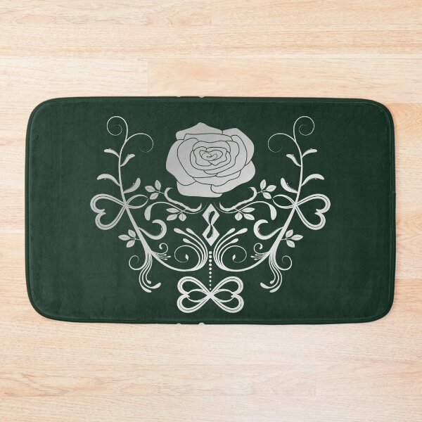 Item preview, Rose ornament, silver designed and sold by RedPoppyStudio.
