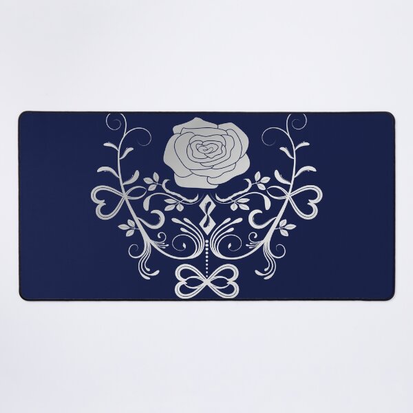 Item preview, Rose ornament, silver designed and sold by RedPoppyStudio.
