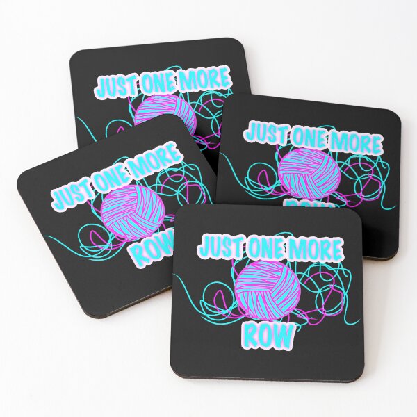 Item preview, Just One More Row – Funny Knitting Sticker designed and sold by ArtyWares.