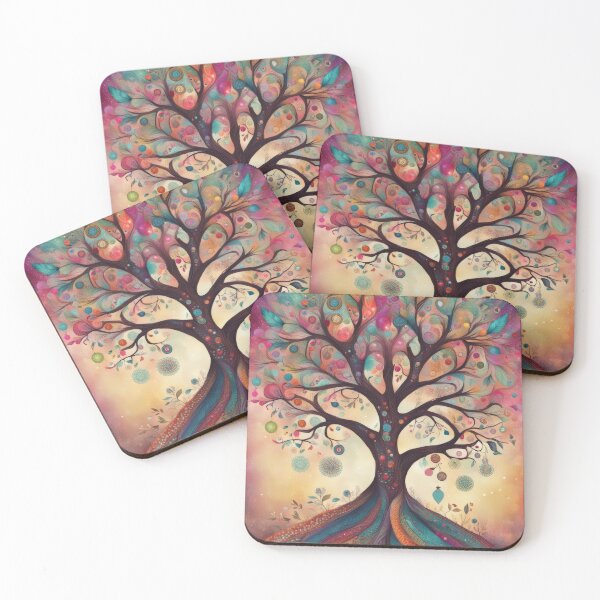 Item preview, Bohemian Tree Of Life Art designed and sold by pinkal.