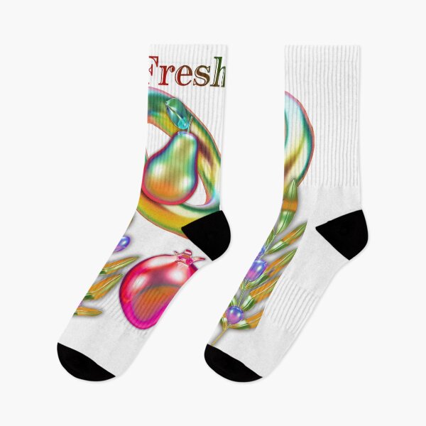 Item preview, Fresh & Chic 3D Iridescent Fruit Art Design with Golden Rings and Olive Branches designed and sold by MinimalAurashop.