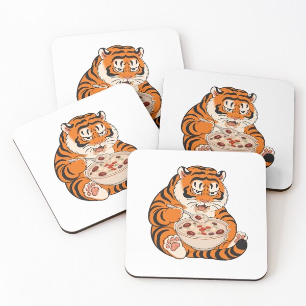 Item preview, Chubby Tiger Eating Eight Treasure Porridge designed and sold by aigcx.