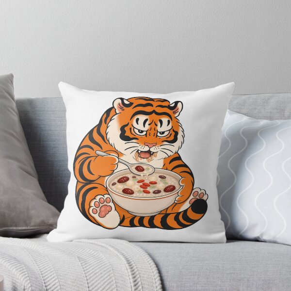 Item preview, Chubby Tiger Eating Eight Treasure Porridge designed and sold by aigcx.