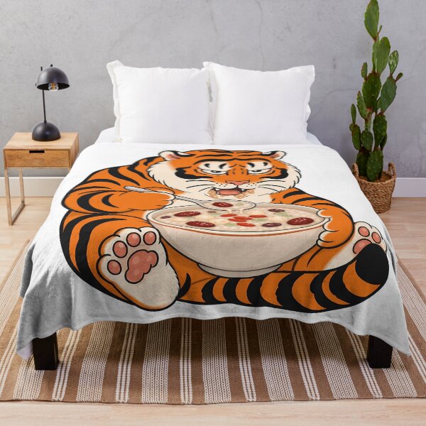 Item preview, Chubby Tiger Eating Eight Treasure Porridge designed and sold by aigcx.