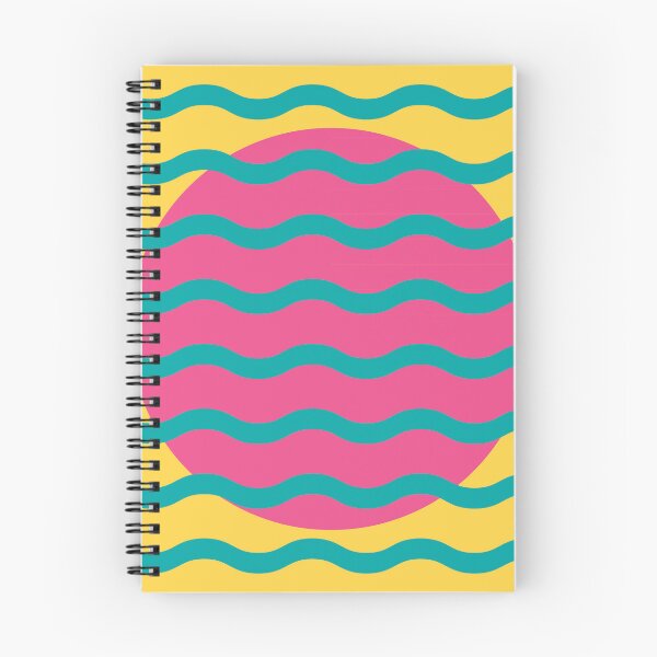 Item preview, Retro Wavy Pattern Tropical Pop Groovy Abstract Design designed and sold by nineFlorals.