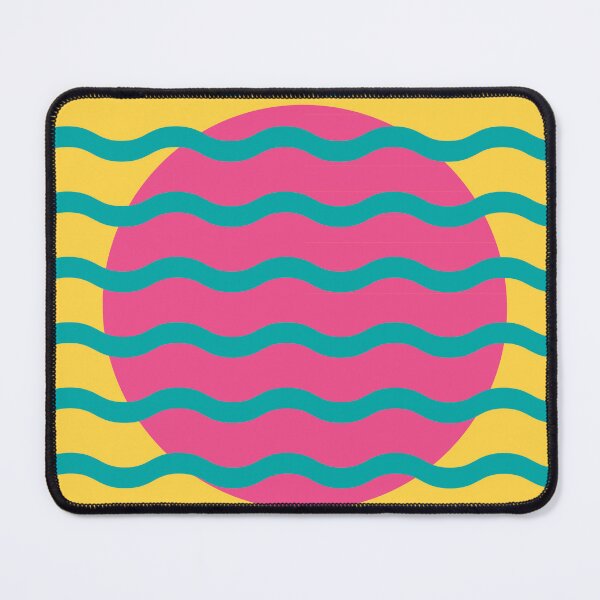 Item preview, Retro Wavy Pattern Tropical Pop Groovy Abstract Design designed and sold by nineFlorals.