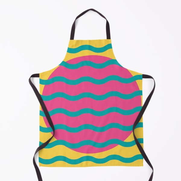 Item preview, Retro Wavy Pattern Tropical Pop Groovy Abstract Design designed and sold by nineFlorals.