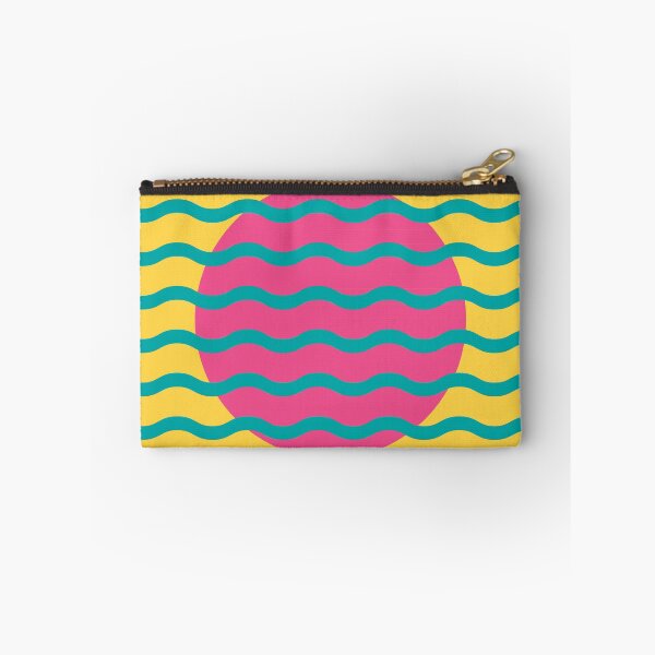 Item preview, Retro Wavy Pattern Tropical Pop Groovy Abstract Design designed and sold by nineFlorals.