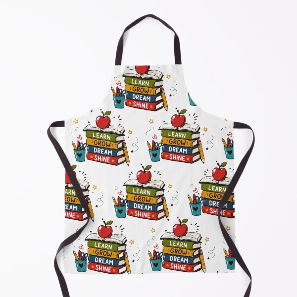 Item preview, Learn Grow Dream Shine Colorful School Books Pattern designed and sold by Sunday.Supply.