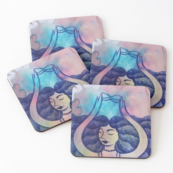 Item preview, Girl holding an hourglass designed and sold by Myrarte.