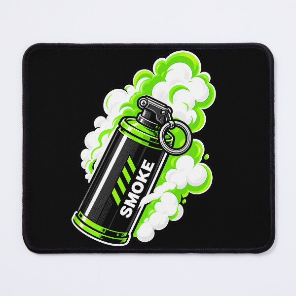 Item preview, Neon Green Smoke Grenade Gaming Sticker designed and sold by 3dleonardo.