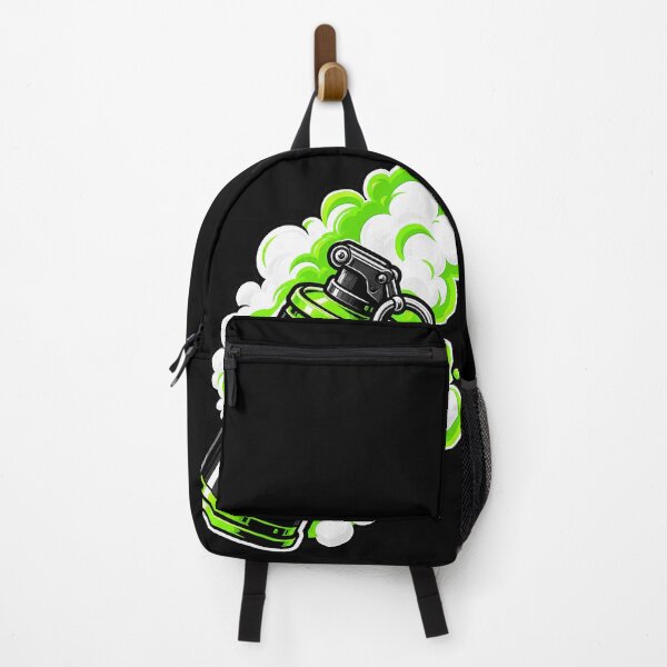 Item preview, Neon Green Smoke Grenade Gaming Sticker designed and sold by 3dleonardo.