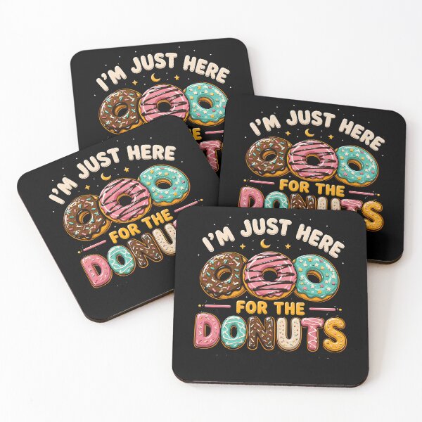 Item preview, Just Here for the Donuts Fun Graphic Design designed and sold by rafaeltto.