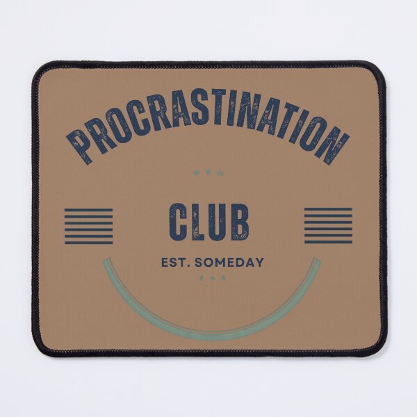 Item preview, Procrastination Club Est Someday Funny Collegiate Varsity Graphic designed and sold by DecibelDecor034.