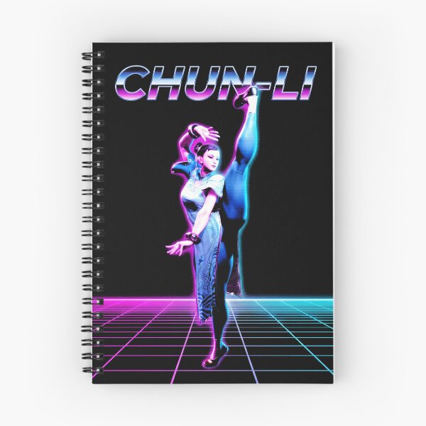 Item preview, Chun Li Street Fighter 6 Synthwave Gamer Graphic Tee designed and sold by Senpaiwaves.