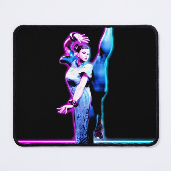 Item preview, Chun Li Street Fighter 6 Synthwave Gamer Graphic Tee designed and sold by Senpaiwaves.