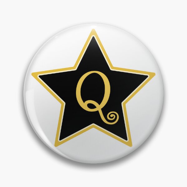 Item preview, Star Monogram Q Gold Black designed and sold by Jeallan Designs.
