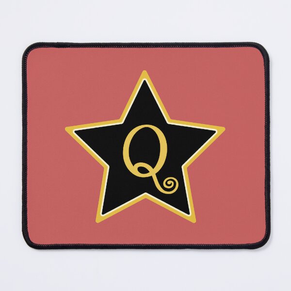 Item preview, Star Monogram Q Gold Black designed and sold by Jeallan Designs.
