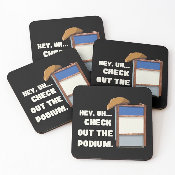 Item preview, Hey...Check The Podium // Funny Comedian Quote designed and sold by Scaryzz.