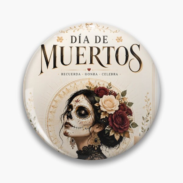 Item preview, Elegant Mexican Day of the Dead Poster designed and sold by DoveArtDesigns.