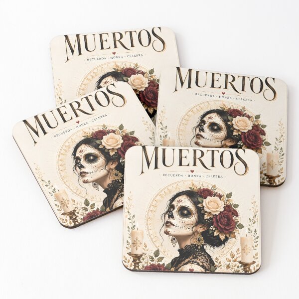 Item preview, Elegant Mexican Day of the Dead Poster designed and sold by DoveArtDesigns.