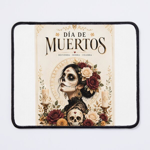 Item preview, Elegant Mexican Day of the Dead Poster designed and sold by DoveArtDesigns.