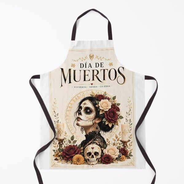 Item preview, Elegant Mexican Day of the Dead Poster designed and sold by DoveArtDesigns.