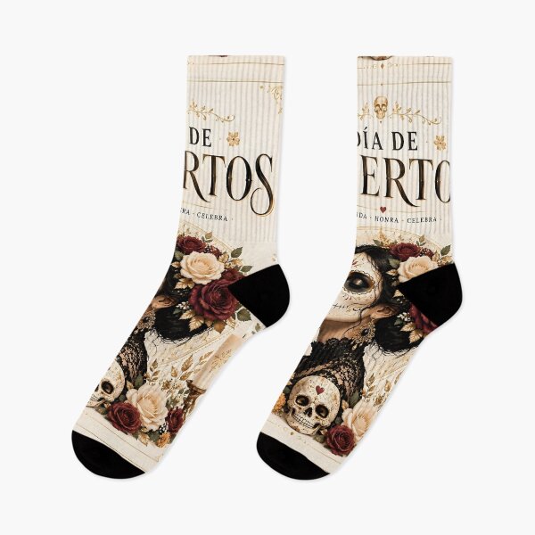 Item preview, Elegant Mexican Day of the Dead Poster designed and sold by DoveArtDesigns.