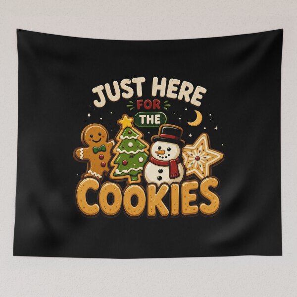 Item preview, Just Here for the Cookies Holiday Design Xmas designed and sold by rafaeltto.