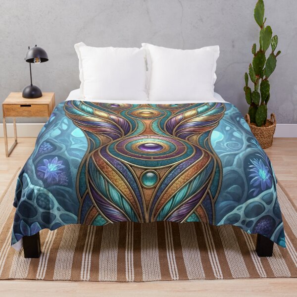 Item preview, Mystical Biomechanical Totem in Bioluminescent Forest designed and sold by Frackxion.