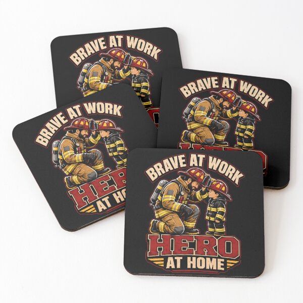 Item preview, Brave firefighter with child design Fireman designed and sold by rafaeltto.