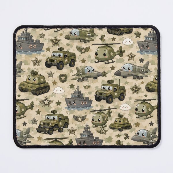 Item preview, Kawaii Military Vehicles Camouflage designed and sold by Military Insignia Products.