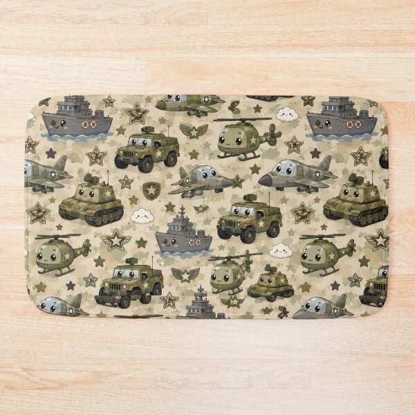 Item preview, Kawaii Military Vehicles Camouflage designed and sold by Military Insignia Products.