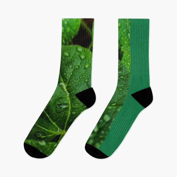 Item preview, Green Plant with Water Droplets designed and sold by Dew Drop Designs.